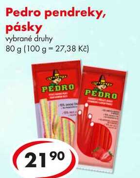 Pedro pendreky, pásky, 80 g