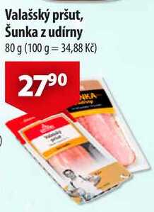Valašský pršut, Šunka z udírny, 80 g