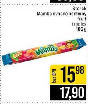 Storck Mamba ovocné bonbony fruit tropics 106 g