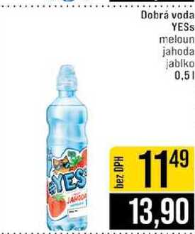 Dobrá voda YESS meloun jahoda jablko 0,5l
