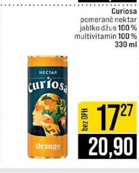 Curiosa pomeranč nektar jablko džus 100% multivitamin 100% 330 ml 