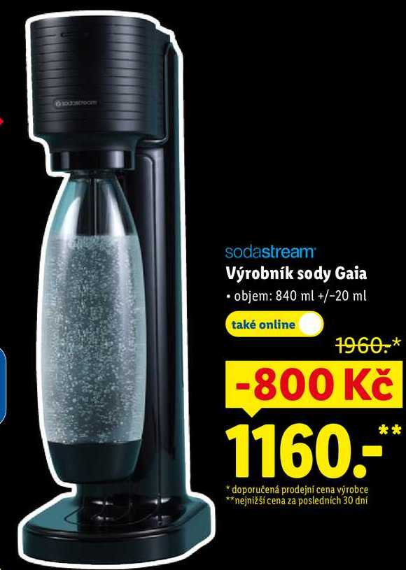 Výrobník sody Gaia