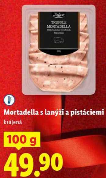 Mortadella s lanýži a pistáciemi, 100 g