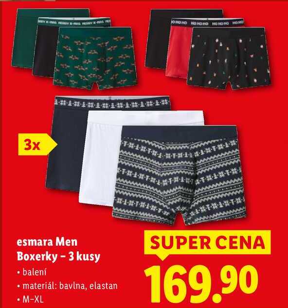 esmara Men Boxerky - 3 kusy