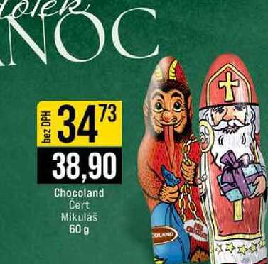 Chocoland Cert Mikuláš 60 g