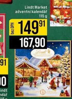 Lindt Market adventní kalendář 115 g 
