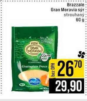 Brazzale Gran Moravia sýr strouhaný 60 g 