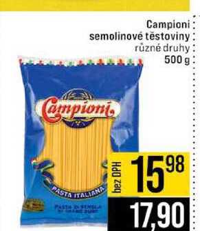 Campioni semolinové těstoviny různé druhy 500 g