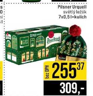 Pilsner Urquell světlý ležák 7x0,5l+kulich 