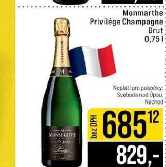 Monmarthe Privilége Champagne Brut 0,75l
