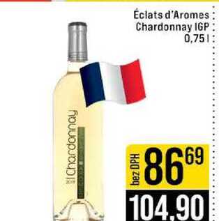 Éclats d'Aromes Chardonnay IGP 0,75l