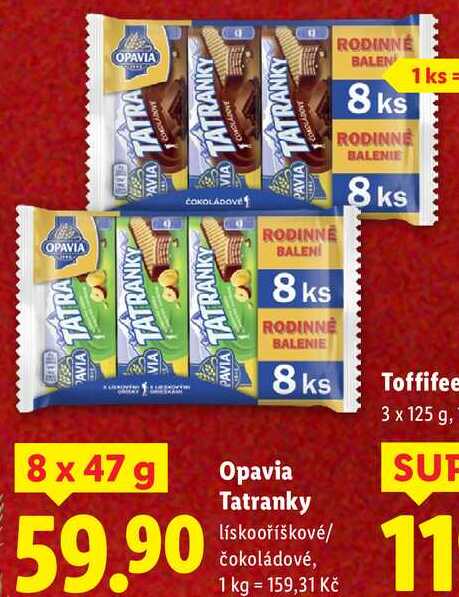 Opavia Tatranky, 8x 47 g