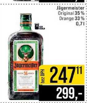 Jägermeister Original 35% Orange 33% 0,7l