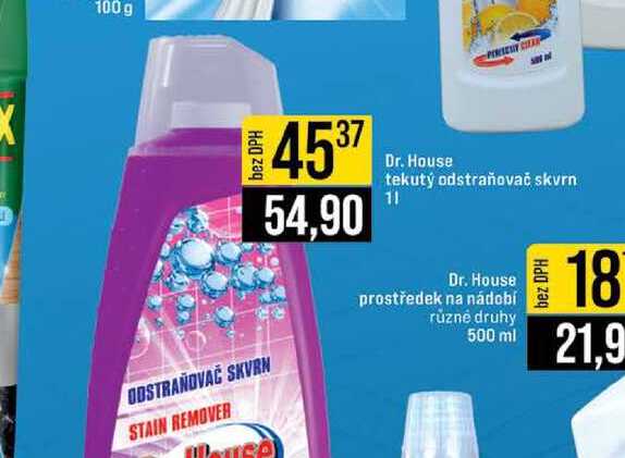 Dr. House tekutý odstraňovač skvrn 1l