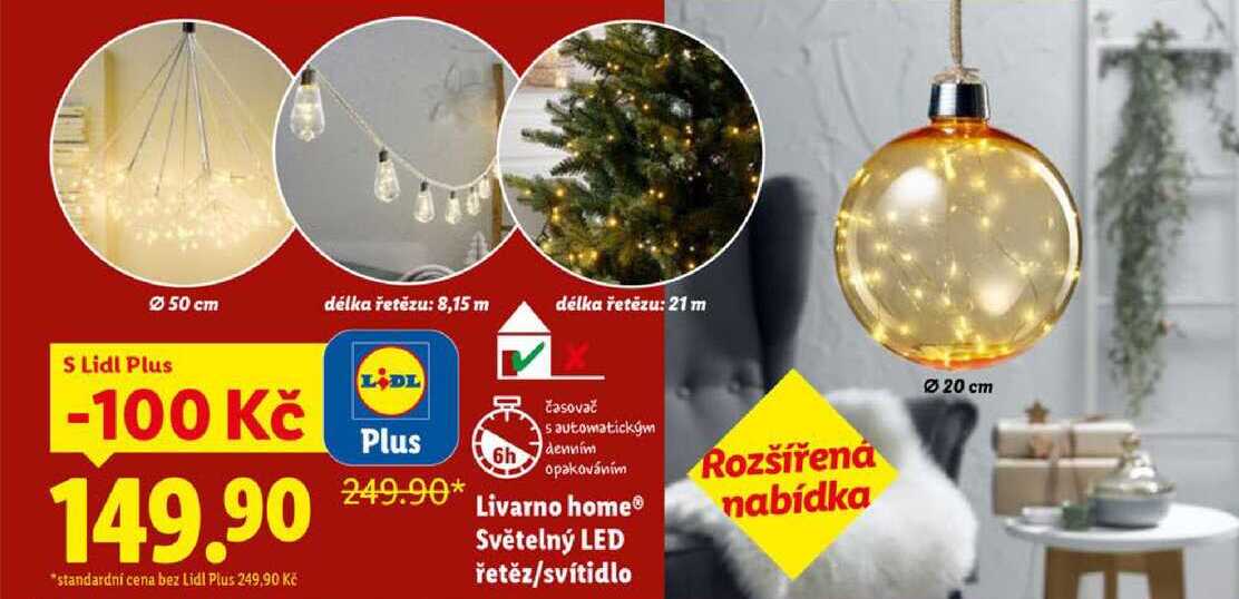 Livarno home Světelný LED řetěz/svítidlo 