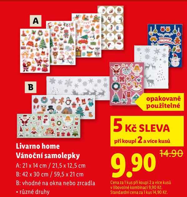 Livarno home Vánoční samolepky 