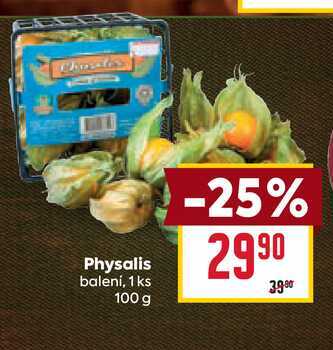 Physalis balení, 1 ks 100 g 