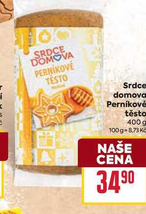 Srdce domova Perníkové těsto 400 g 