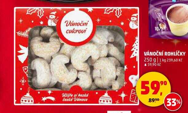 VÁNOČNÍ ROHLÍČKY, 250 g