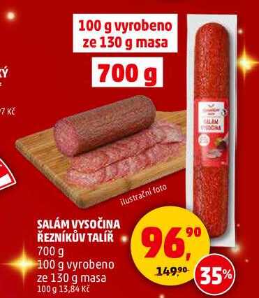 SALÁM VYSOČINA ŘEZNÍKŮV TALÍŘ, 700 g