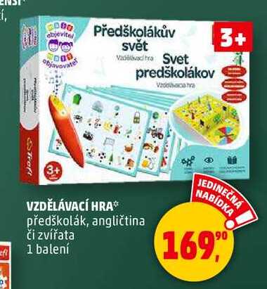 VZDĚLÁVACÍ HRA, 1 balení 