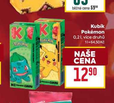 Kubík Pokémon 0,2l