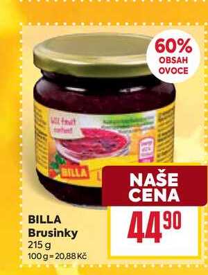BILLA Brusinky 215 g