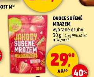 OVOCE SUŠENÉ MRAZEM, 30 g