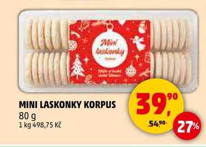 MINI LASKONKY KORPUS, 80 g