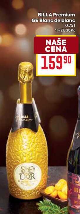 BILLA Premium GE Blanc de blanc 0,75l