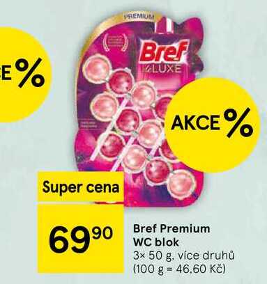 Bref Premium WC blok, 3x 50 g, více druhů