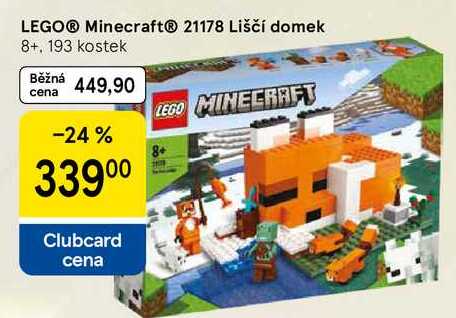 LEGO® Minecraft® 21178 Liščí domek 8+, 193 kostek