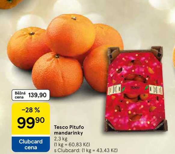Tesco Pitufo mandarinky, 2,3 kg 