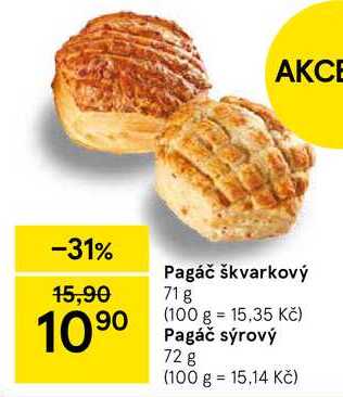 Pagáč škvarkový, 71 g  