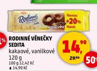 RODINNÉ VĚNEČKY SEDITA, 120 g
