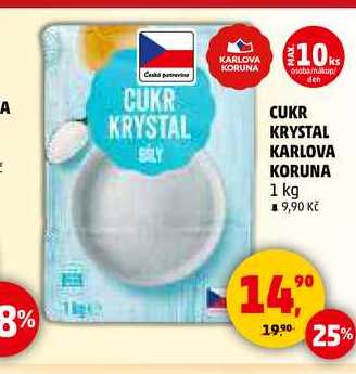 CUKR KRYSTAL KARLOVA KORUNA, 1 kg