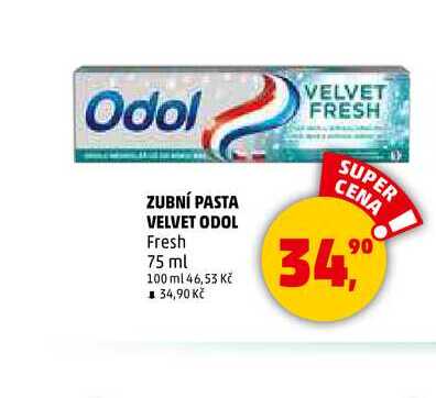 ZUBNÍ PASTA VELVET ODOL, 75 ml 