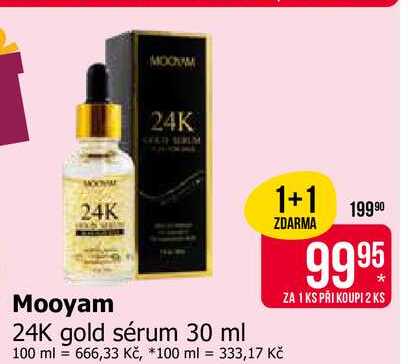 Mooyam 24K gold sérum 30 ml 