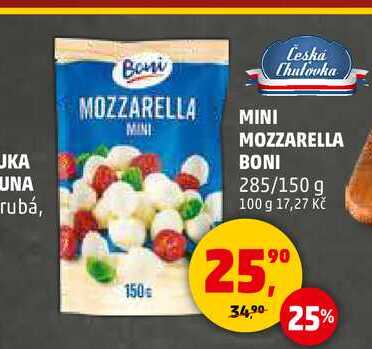 MINI MOZZARELLA BONI, 285 g