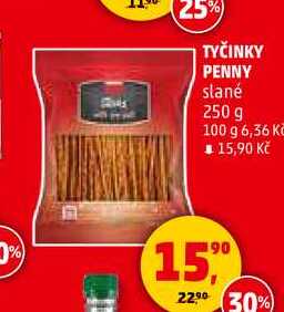 TYČINKY PENNY slané, 250 g