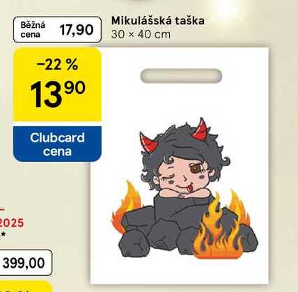 Mikulášská taška, 30 x 40 cm 