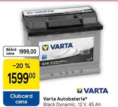 Varta Autobaterie, Black Dynamic, 12 V. 45 Ah 