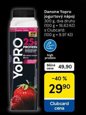 Danone Yopro jogurtový nápoj, 300 g 