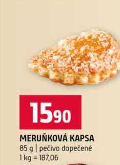 MERUŇKOVÁ KAPSA 85 g pečivo dopečené