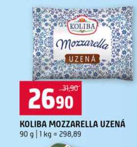 KOLIBA MOZZARELLA UZENÁ 90 g