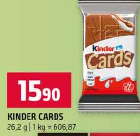 KINDER CARDS 26,2 g