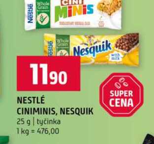 NESTLÉ CINIMINIS, NESQUIK 25 g tyčinka
