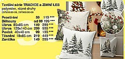 Textilní série TRADICE a ZIMNÍ LES - Těsnění
