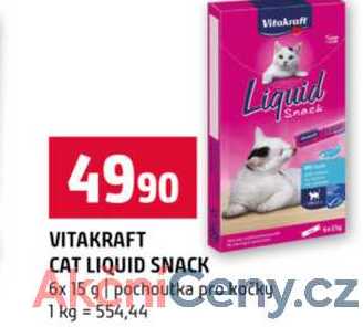 CAT LIQUID SNACK Liquid kočky 6x 15 g pochoutka pokock