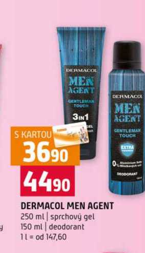 DERMACOL MEN AGENT 250 ml sprchový gel 